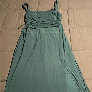 Azazie Teal Maxi Dress